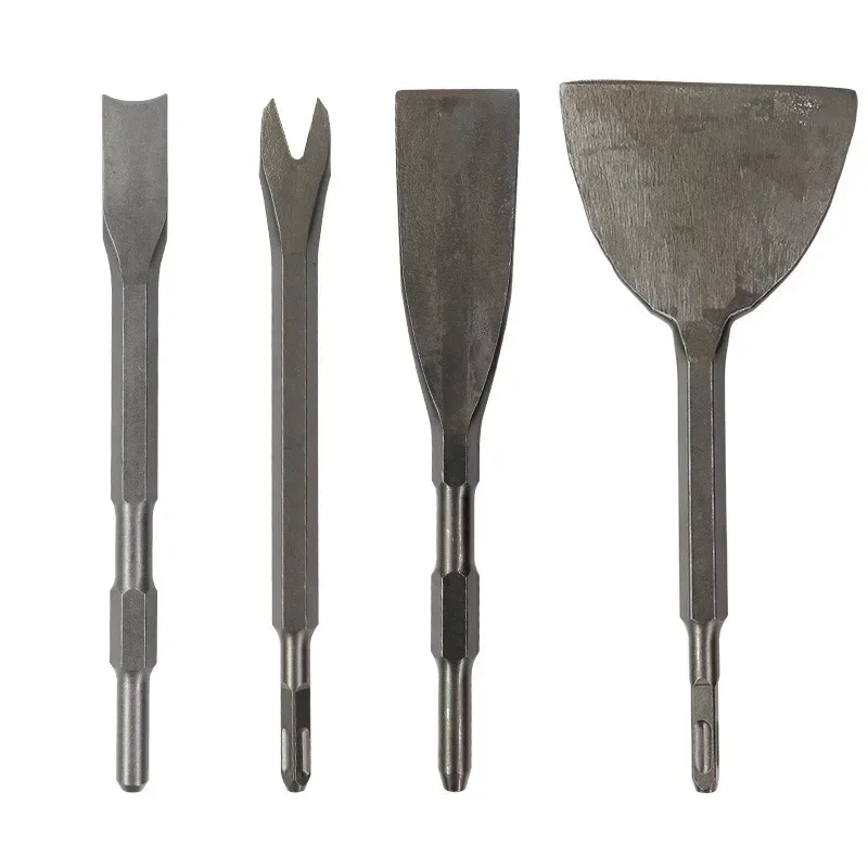 Imagem -03 - Conjunto de Cinzéis Sds Plus Cinzel Plano Martelo Elétrico Broca Quebrando Tijolo de Concreto Point Groove Gouge