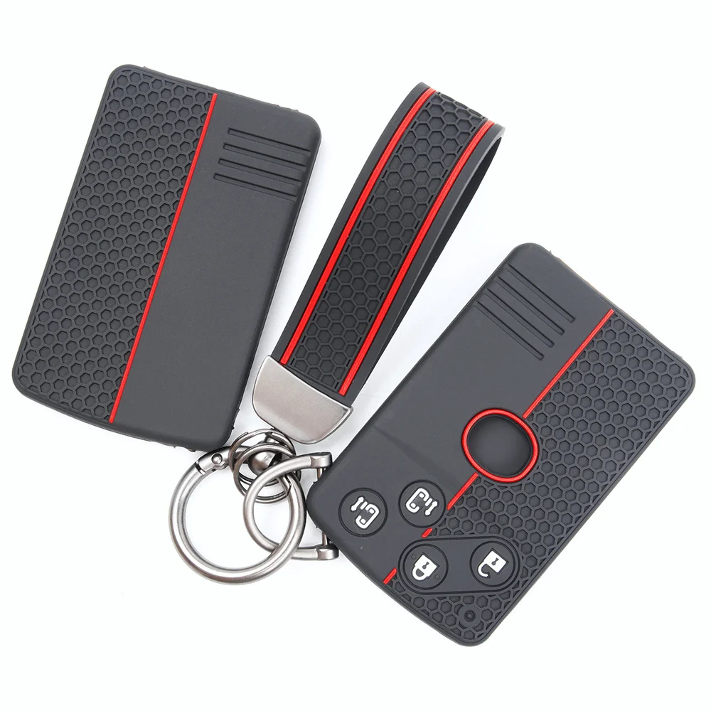 For Mazda 3 6 CX 3 CX 5 CX 7 CX 8 CX 9 Full Coverage Silicone Key Shell Carabiner Strap Non Slip Precise Fit Stylish Durable
