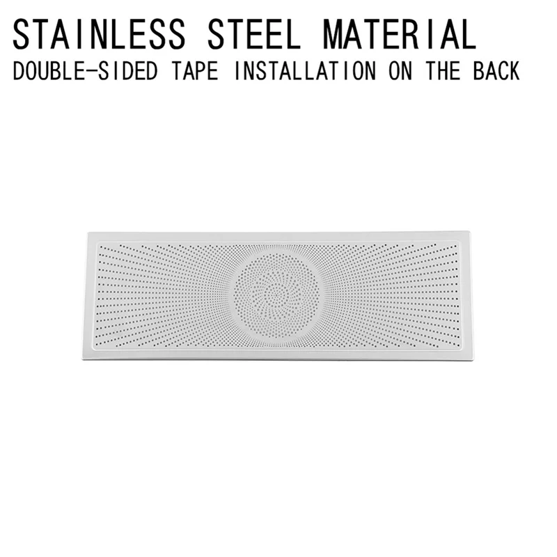 

ABNF!For Toyota Alphard/Vellfire 40 Series Stainless Steel Middle Row Roof Speaker Cover Interior Trim Parts Silver