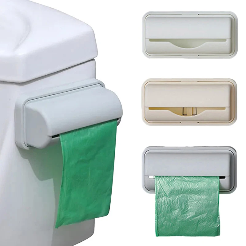 Storage Box Garbage Bag Dispenser for Kitchen Bathroom Wall Mounted Grocery Bag Holder Kitchen Plastic Bags Container