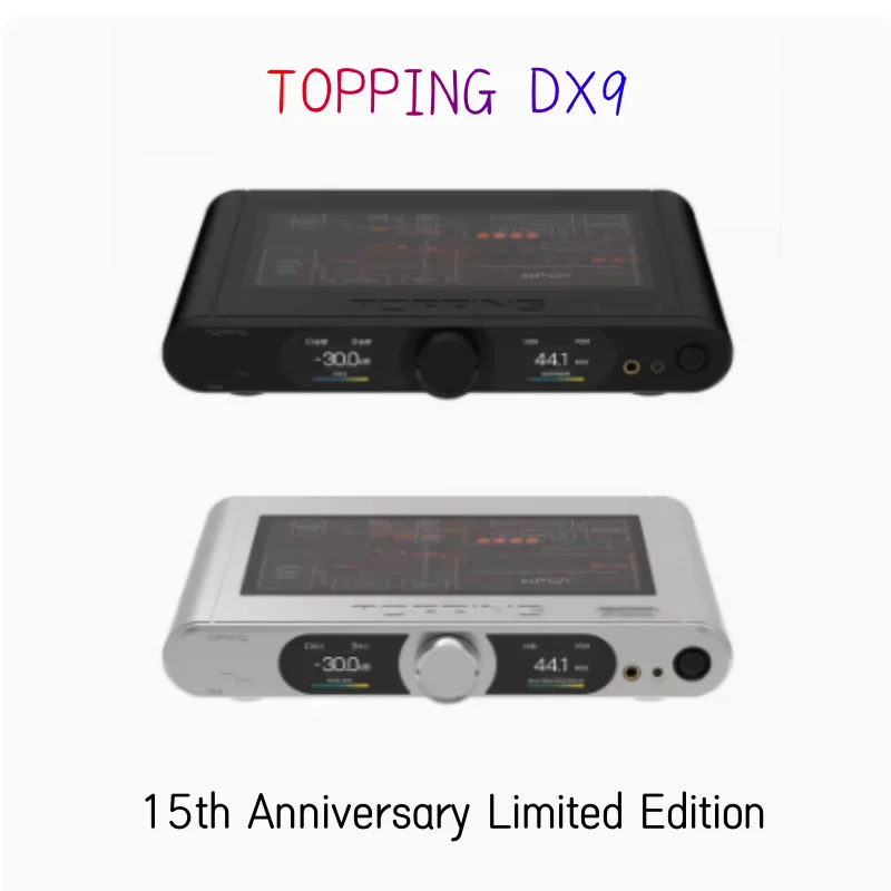 

TOPPING DX9 15th Anniversary DAC&Headphone Amplifier AK4499EQ Hi-Res Audio Support LDAC With Remote Control Decoder