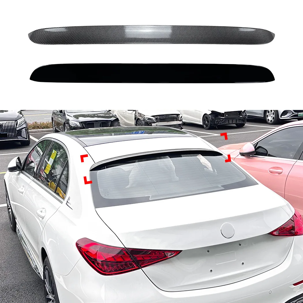 

For Mercedes Benz-C W206 C200 260 C43 C63 AMG 2022+ ABS Plastic Rear windshield Spoiler Wings Car Tuning Accessories