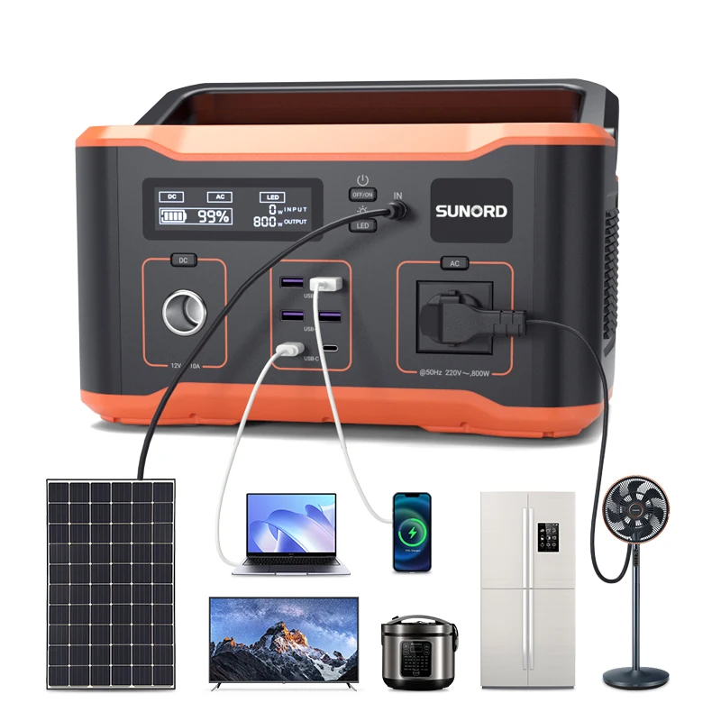 Portable Power Power Station High Capacity 1000W Solar Outdoor Camping Uninterruptible Power Supply