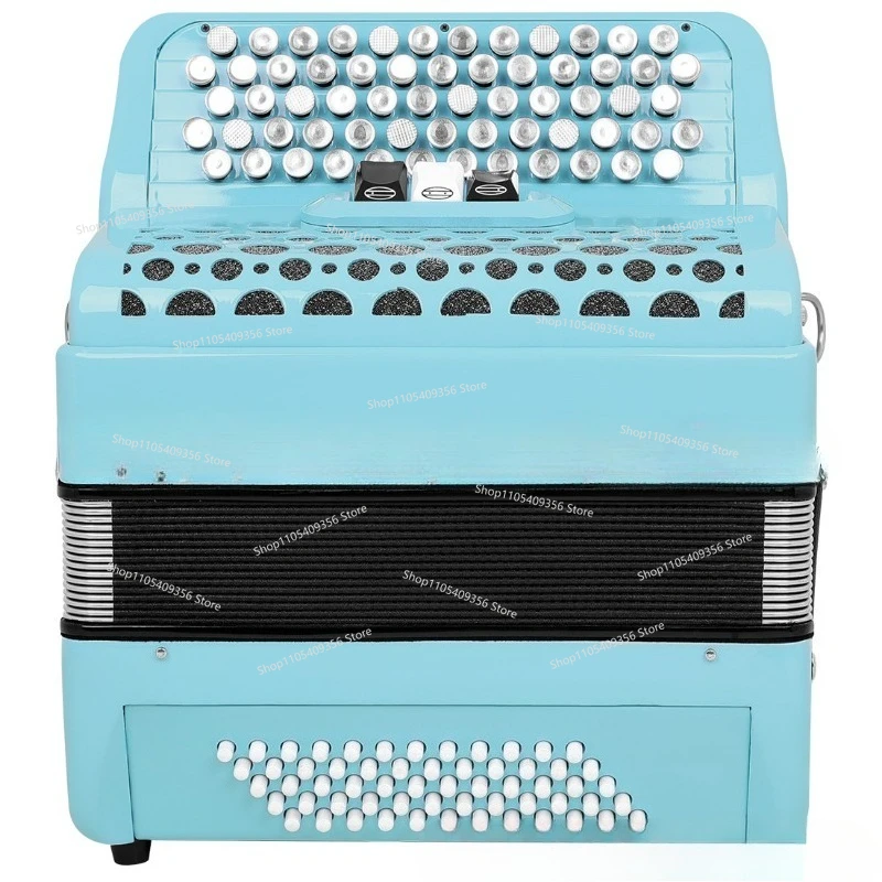 For Bayan Accordion Instrument 60 Bass Triple Dimmer Bayan Accordion Button Type Professional Grade Examination Performance