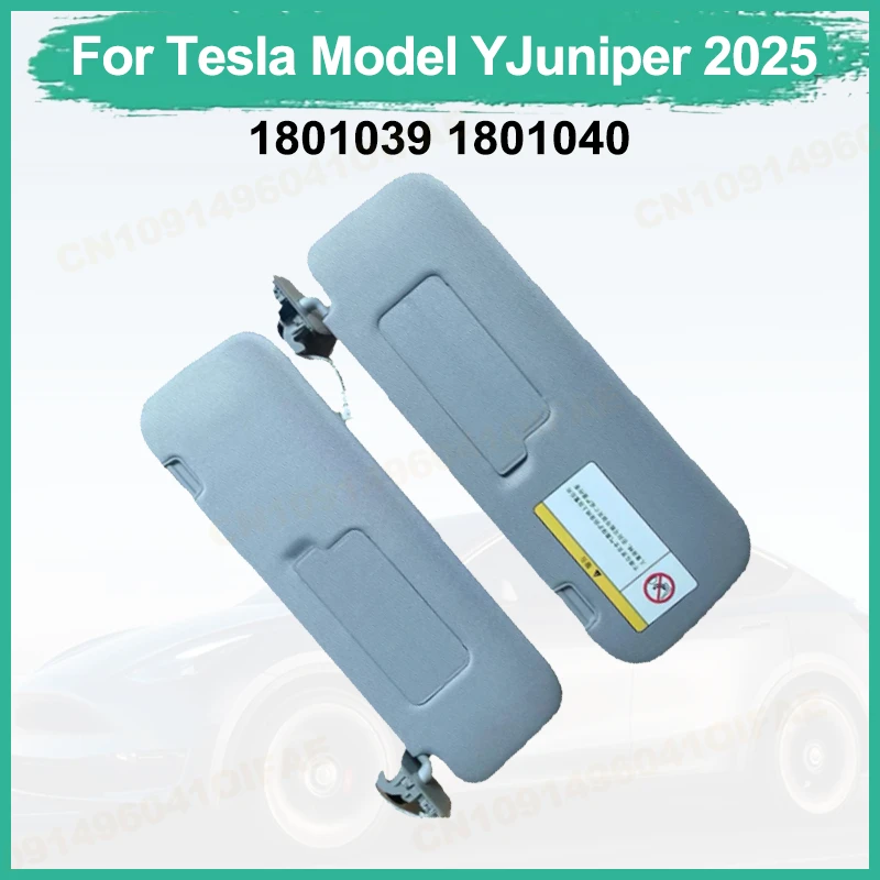 Sun Visor For Tesla Model Y Juniper 2025 Sun Visor Front Glass Sun Visor Left Front 1801039 Right Front 1801040 Car Accessories