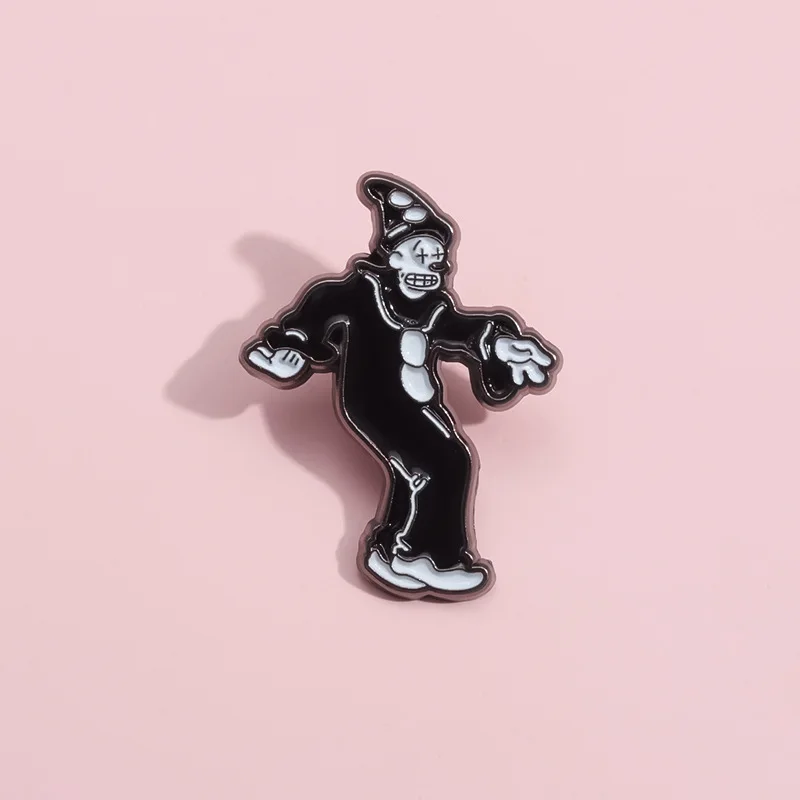 Pin Club | Punk Metal Badge Circus Cartoon Funny Character Creative Simplicity Halloween Metal Brooches Backpack Hat Accessories