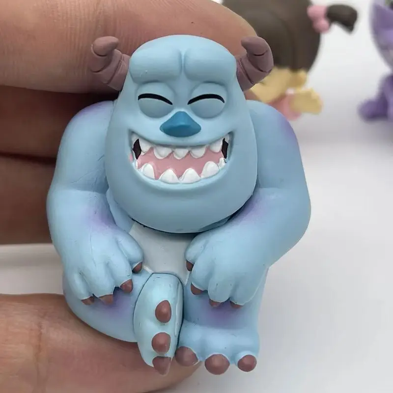 Anime Figure Monster Power Company Haha Laugh Blind Box Cute Action Figure Twisted Egg Hair Big Eyes Trendy Toys Surprise Gift view 6