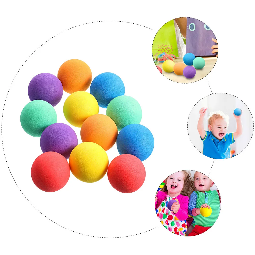 24 Pcs Sponge Eva Ball Stress Balls for Kids Filling Toys Relief Child Plaything Toddler