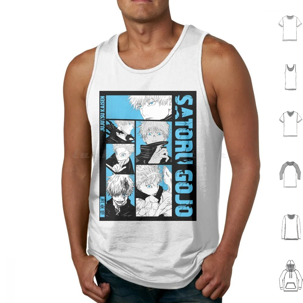 Satoru Gojo Tank Tops Print Cotton Satoru Gojo Hollow Purple Satotu Gojo Gojo Satoru Gojo Geto Sukuna