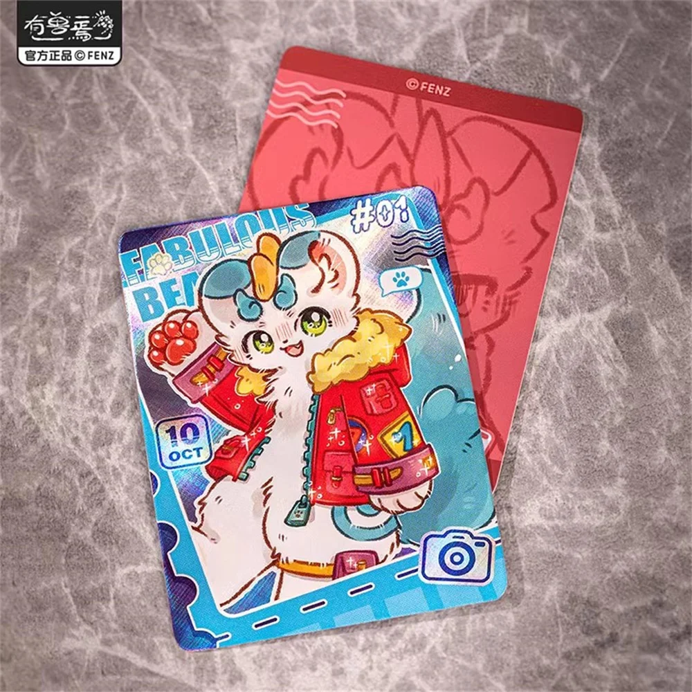 Official Fabulous Beasts Cartoon Character Laser Collection Card Cosplay Original Gift