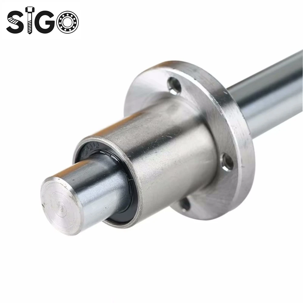 Sigo LMF Series LMF8UU/LMF10 Round Flange Coupling Linear Motion Bearing For Rod shaft