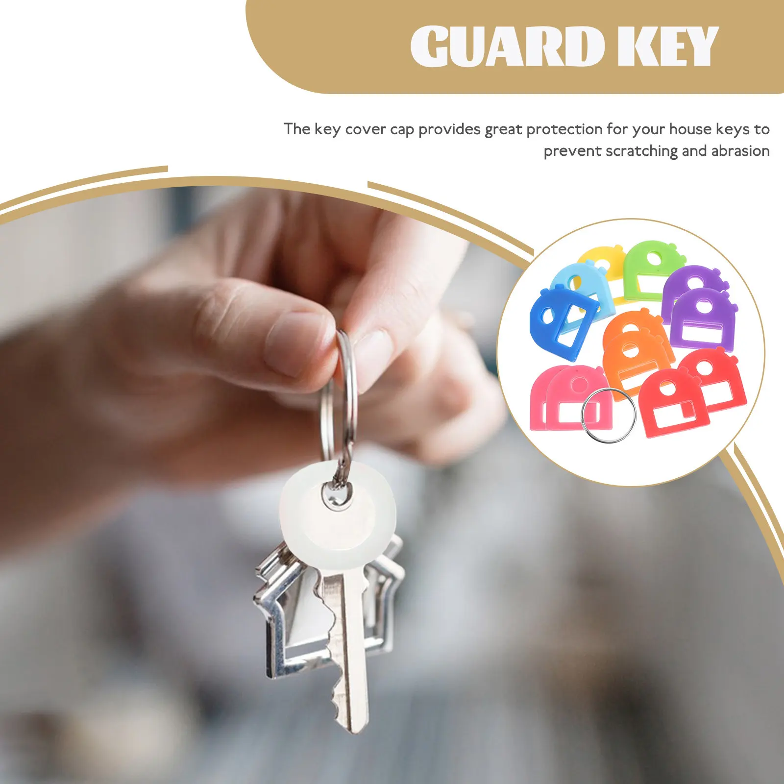 16 Pcs Reusable Key Caps Mechanical Keyboard Colored Identifier Tag Cover Number