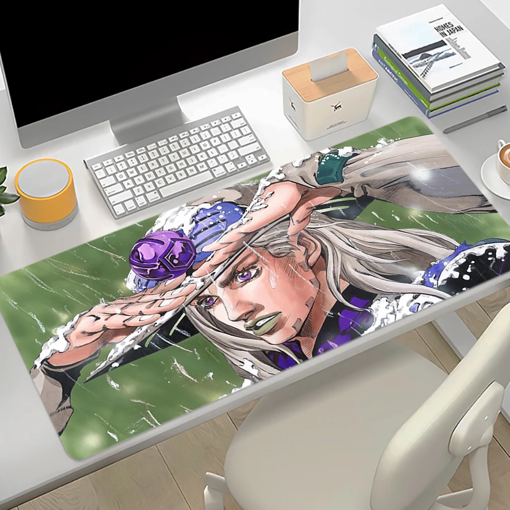 Mouse Pad S-Steel Ball Run Large Keyboard Pad Non-slip Rubber Mousepad Anime Jojo Gaming Accessories PC Gamer Cabinet Desk Mat
