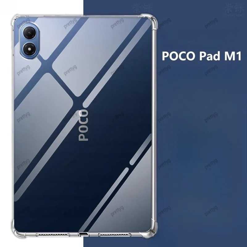 

For Xiaomi Poco Pad M1 2025 12.1inch Case Clear Air-bags TPU Tablet Cover For Redmi Pad 2 Pro 12.1" Funda