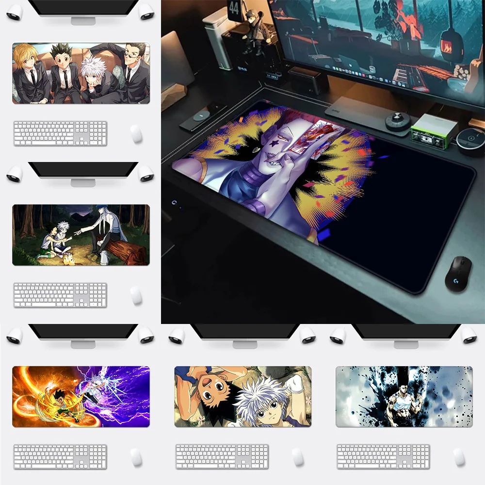 Hunter x Hunter Mousepad HD Printing Computer Gamers Locking Edge Non-slip Mouse Pad XXL90x40cm Keyboard PC Desk Pad