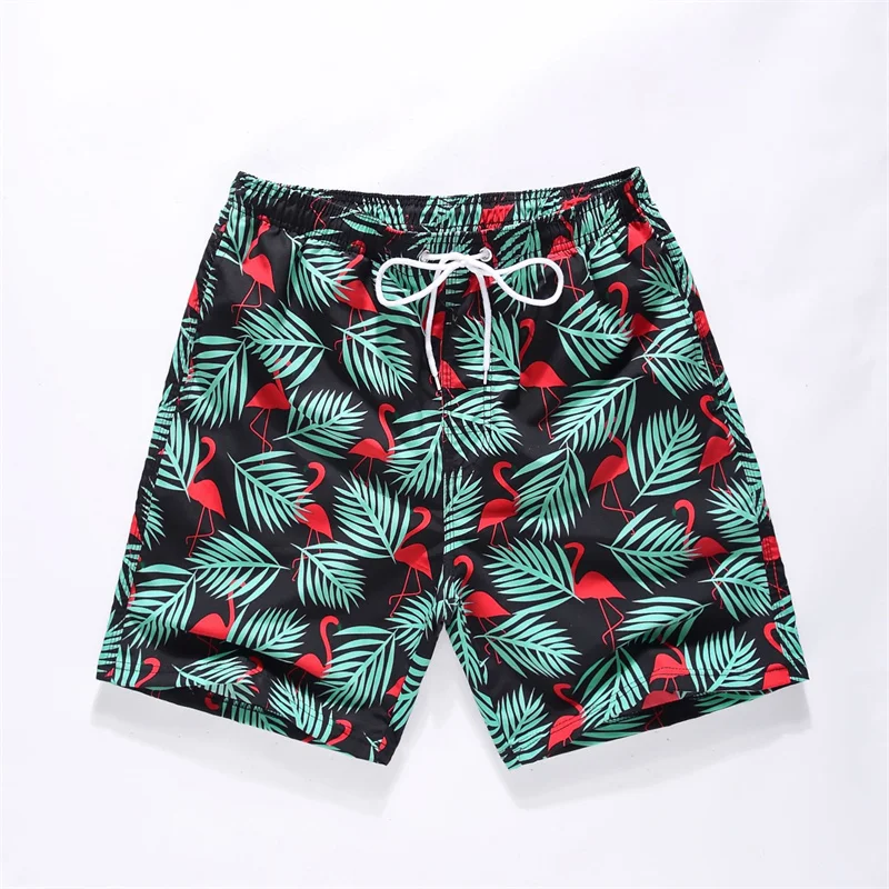 Hawaiian Tropical Palm Tree 3d Print Beach Shorts Men Street Short Pants Surf Board Shorts Summer Outdoor Sports Swim Trunks