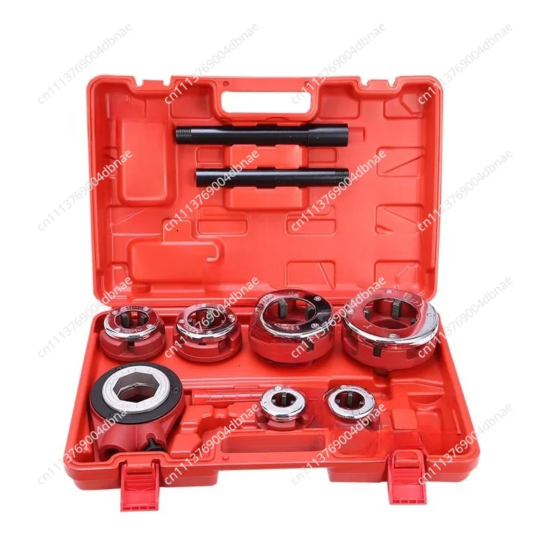 Manual Pipe Threader Twist Thread Die Tap Water Pipe Twisted Wire Plumbing Galvanized Die Head Pipe Threading Machine 3/8-2 inch