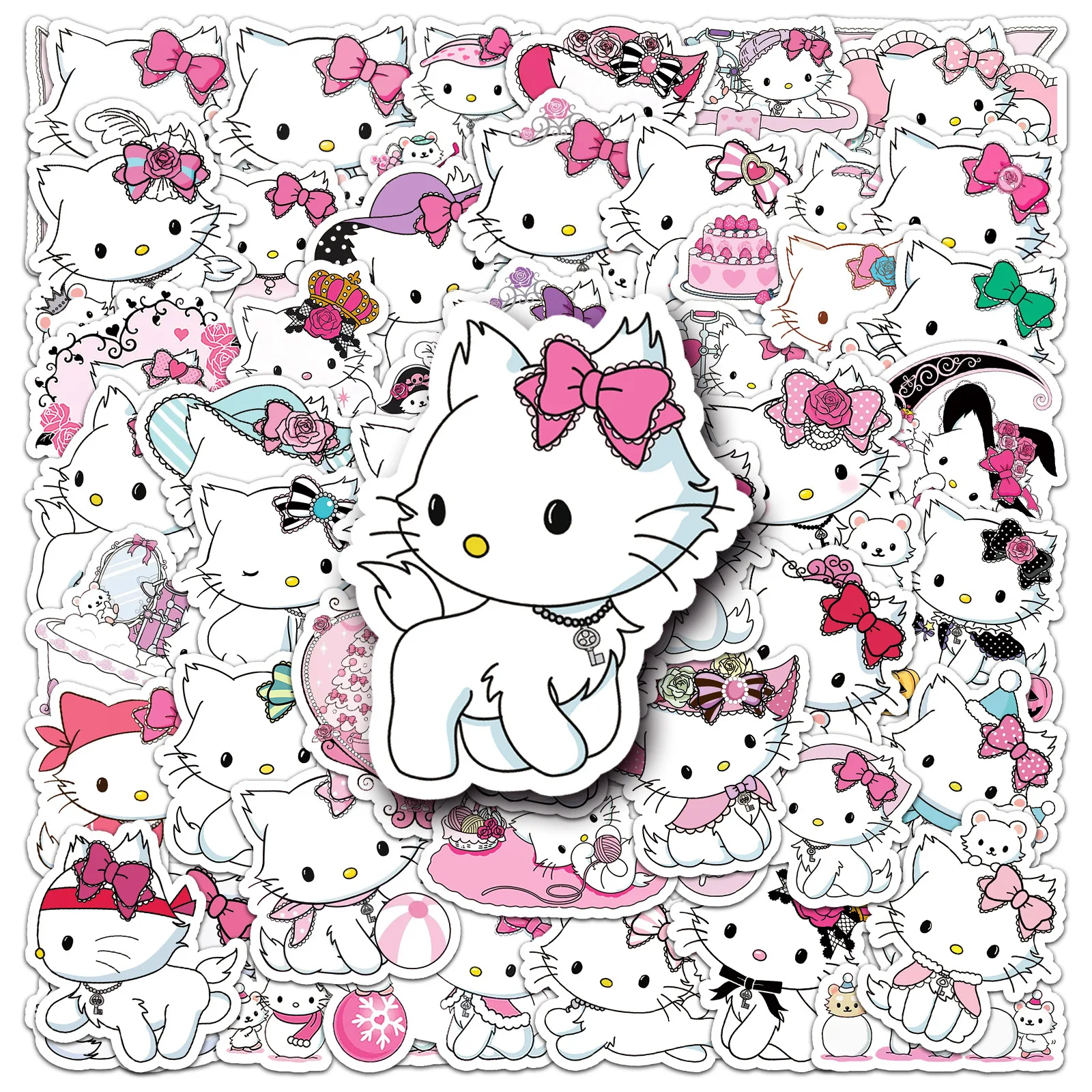 10/30/50pcs Sanrio Hallo Kitty Haustier Charmmy Kitty Aufkleber Dekoration Koffer Scrap booking Telefon Laptop Briefpapier Spielzeug Aufkleber