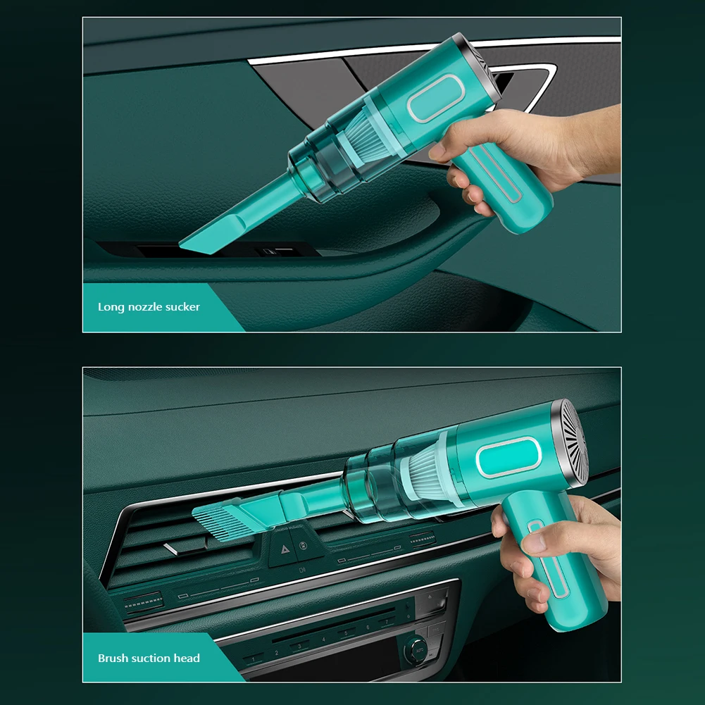 95000Pa Wireless Car Vacuum Cleaner Strong Suction Portable Mini Handheld Cordless Air Duster Powerful Home Appliance