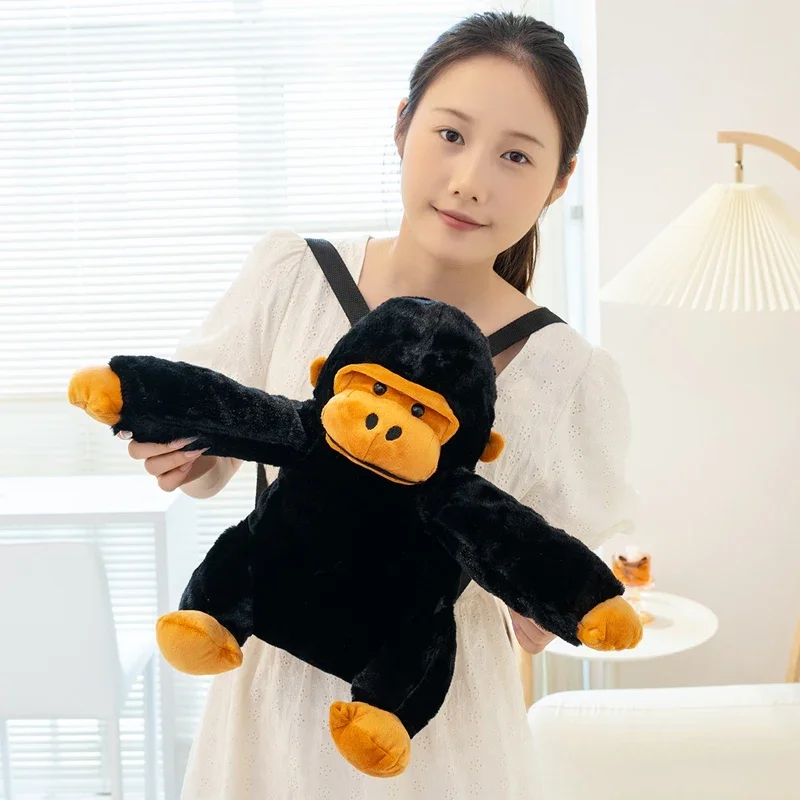 초극세사 고릴라 백팩 대용량 튼튼한 가방 학교 여행 하이킹 방수 미끄럼 방지 스트랩 세탁기 사용 가능