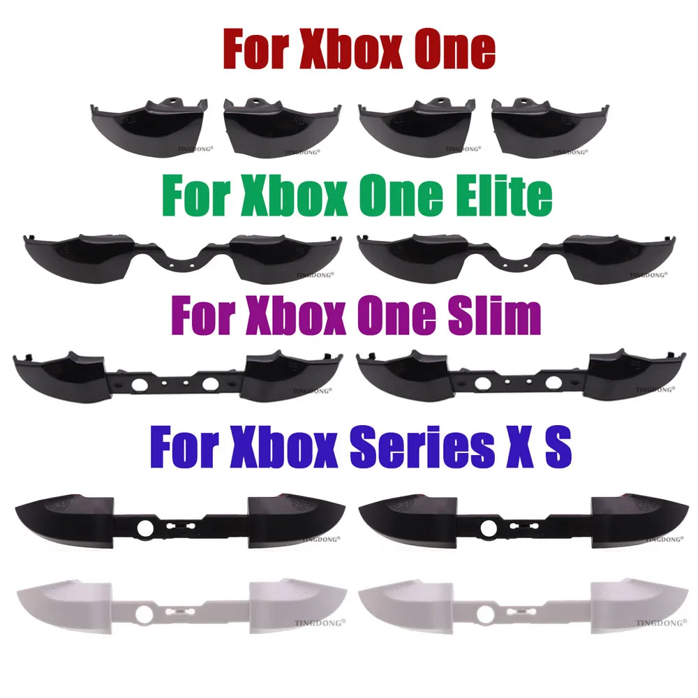 Botón de disparo de parachoques para Xbox One Series X S Elite Controller RB LB, Kit de Mod, piezas de reparación de repuesto, accesorios, 10 piezas