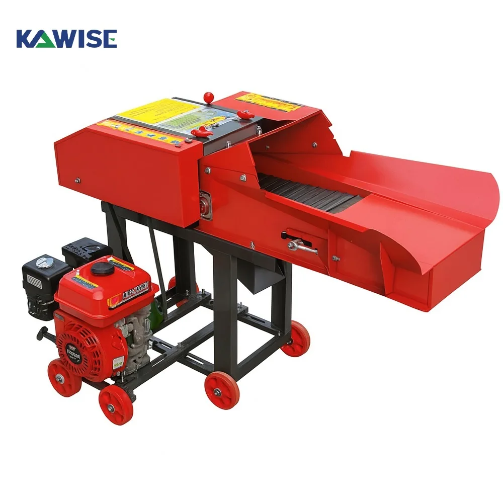 AIROW Diesel Grass Chopper Machine for Cattle and Sheep Feed Preparation with Cutting and Kneading on Farms