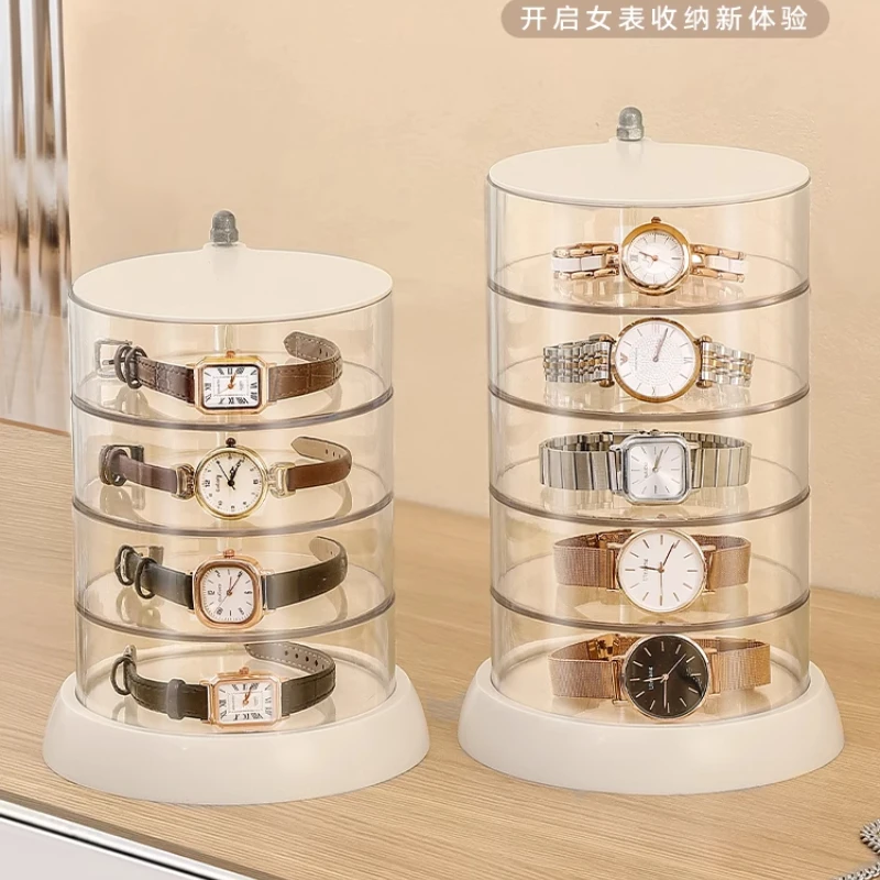 

Watch storage box Rotating multi-layer watch collection Transparent display box
