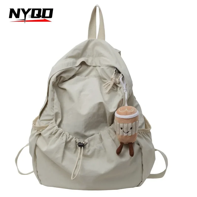 

2024Casual Student Bag Women School Backpack for Girls Large Capacity Pack Female Cloth Bag Travel Backpacks Mochilas Para Mujer