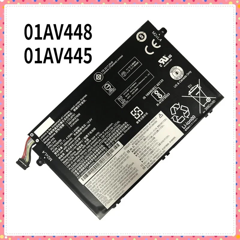 

High Quality Laptop Battery For Lenovo E480 E580 L17L3P51 L17C3P51 01AV445 Notebook Battery 01AV448 Laptop Parts & Accessories