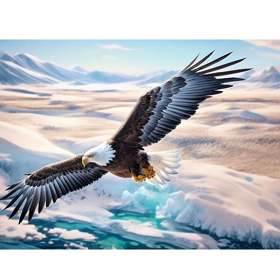 

2025Новый стиль Наборы для вышивки крестом The Soaring Eagle Patterns 11CT Наборы для вышивки крестом с принтом Ручная вышивка Рукоделие