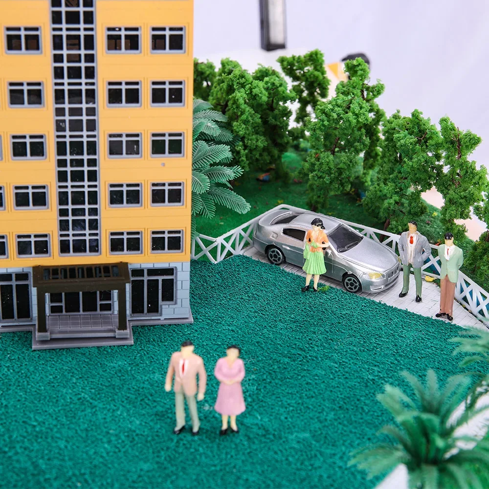 20PCS Miniature Figures Model ABS Plastic Painted People for Railway Train Layout/Sandtable Landscape/Diy Model Making/Diorama