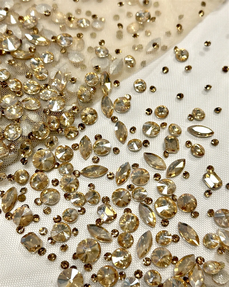 신상 세일 패션 드레스 네트 레이스 원단 고품질 수제 자수 스팽글 비즈 장식 파티 이브닝 드레스용 네트 레이스