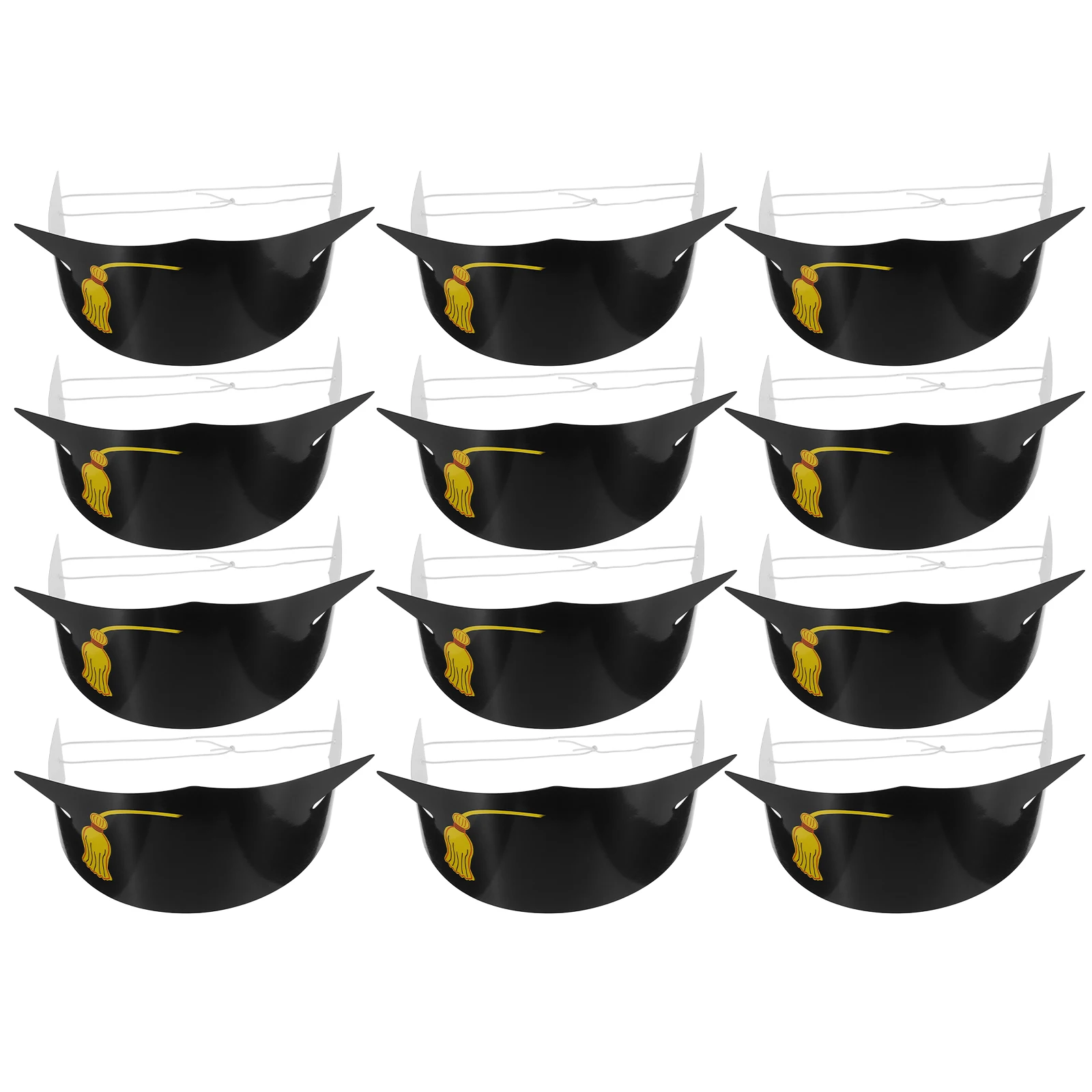 

12 Pcs Doctor Paper Hat Graduation Party Props Hats Decors Kids Caps Halloween Craft Kit Favors