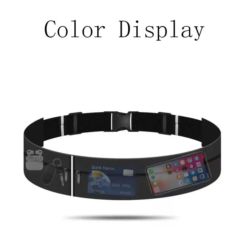 Lightweight and Portable Running Belt Waist Bag Unisex Sports Waist Bag Mobile Phone Storage Bag Outdoor Sports Fitness Bag