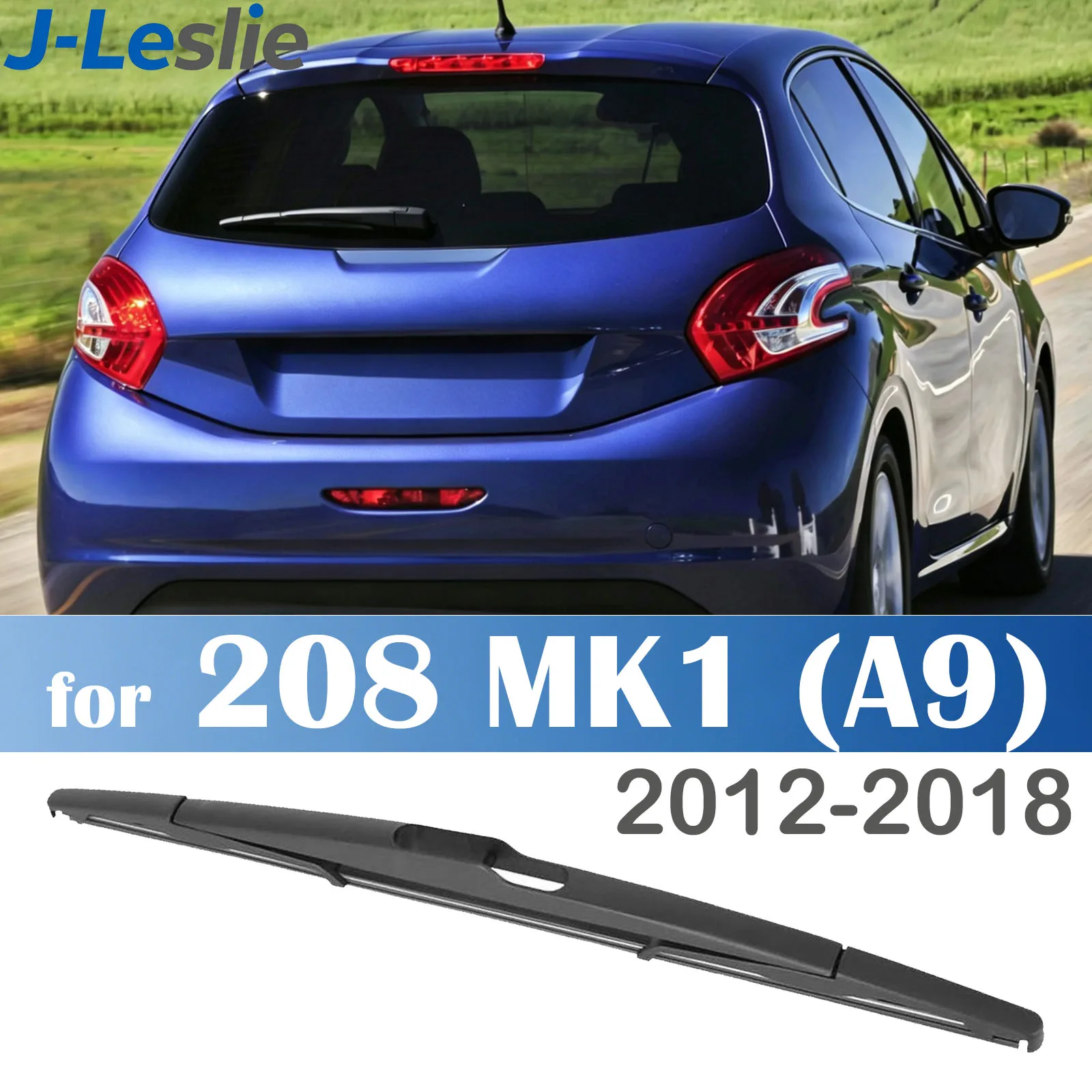 14 Zoll für Peugeot 208 I A9 MK1 2012-2018 Heckscheibenwischerblatt Windschutzscheiben-Heckklappenfensterwischer Zubehör scheibenwischer Hinten Heckwischerarm
