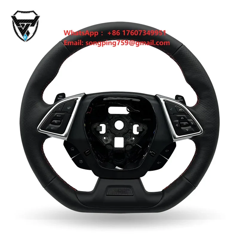 Custom Leather Modified Steering Wheel for Chevrolet Cosavi Sports Car ZC-KML-1