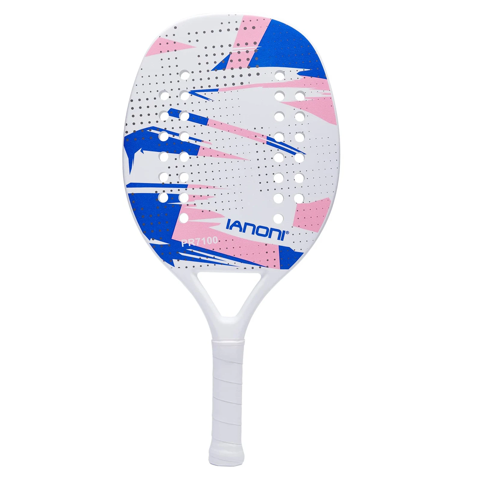 IANONI Beach Tennis Racket,Carbon Fiber Grit Face with EVA Memory Foam Core Beach Tennis Racket