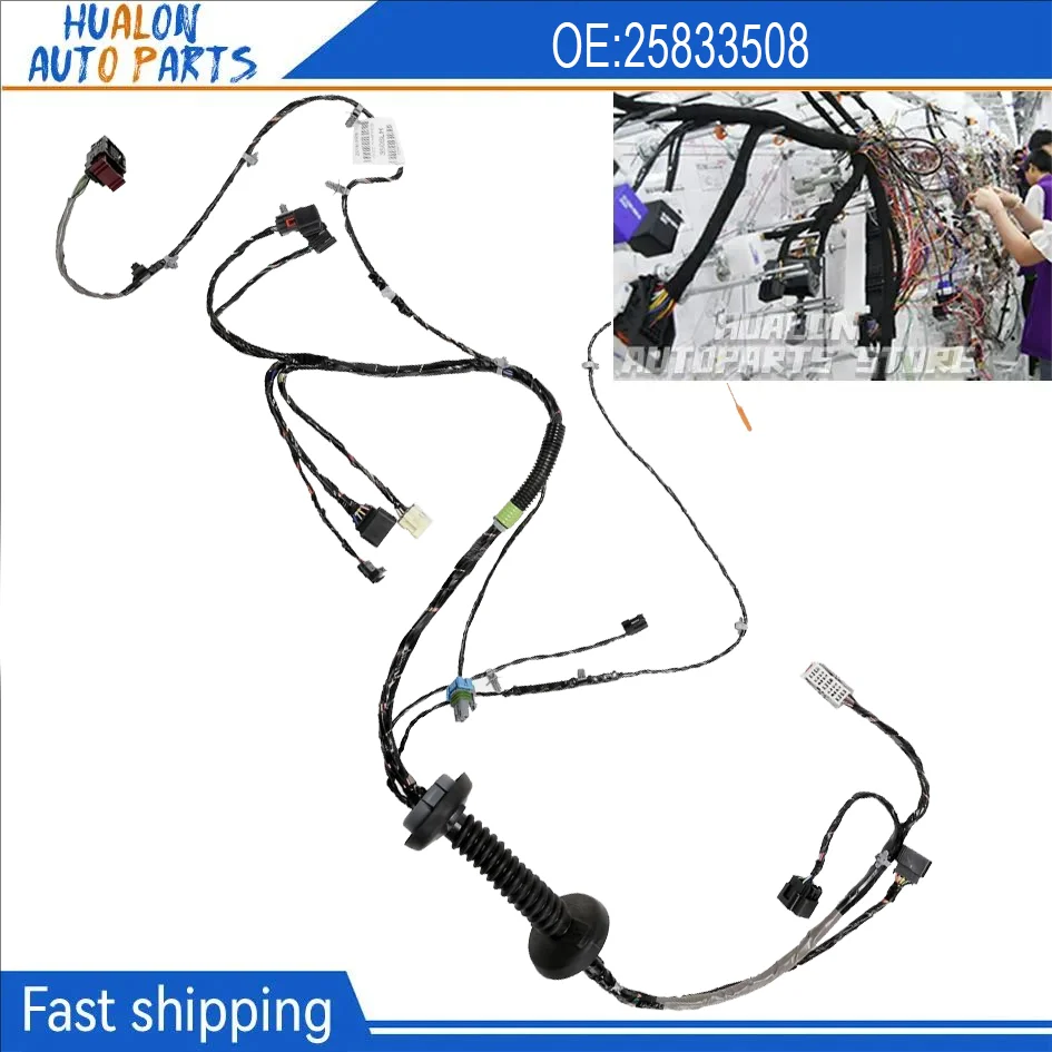 25833508 Left Driver Door DL8 mirror Wiring Harness for Chevrolet Silverado and for GMC Sierra 2007 - 2008 25833508, 25833494