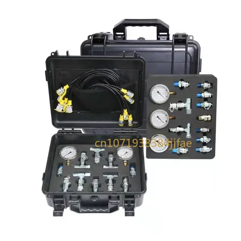 Parts Professional level Hydraulic Pressure Gauge Set Diagnostic Test Kits For Excavator Engine