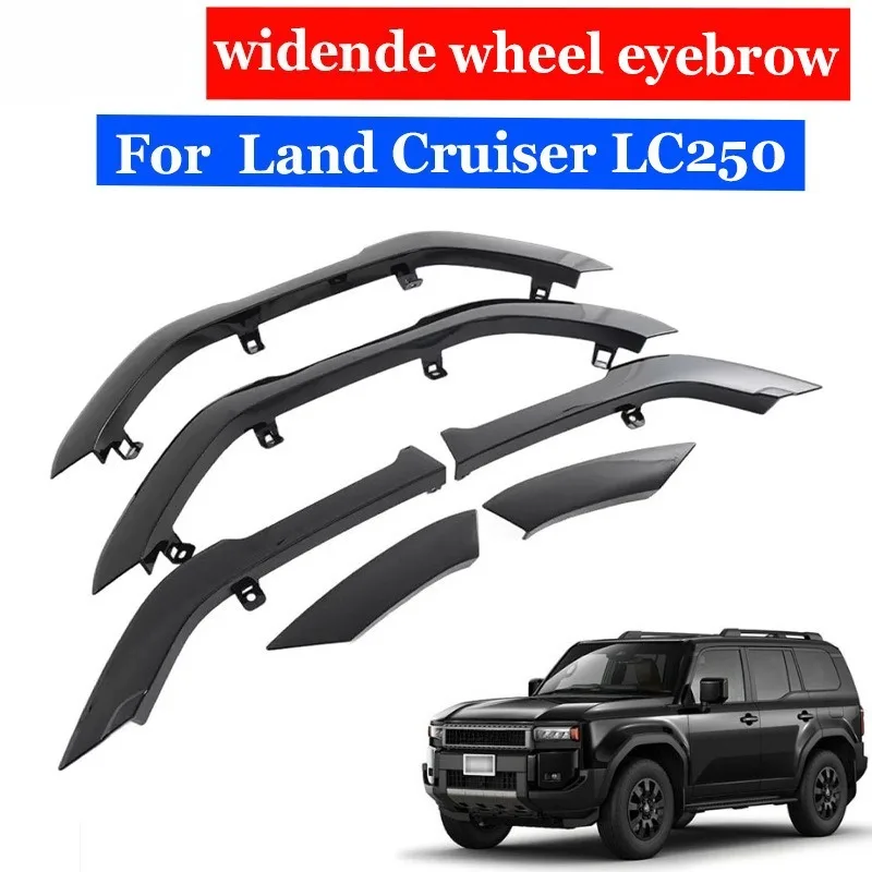 Applicable for Toyota Land Cruiser LC250 24 Widened Wheel Arches Exterior Decoration Wheel Eyebrow Automobile Modification Parts