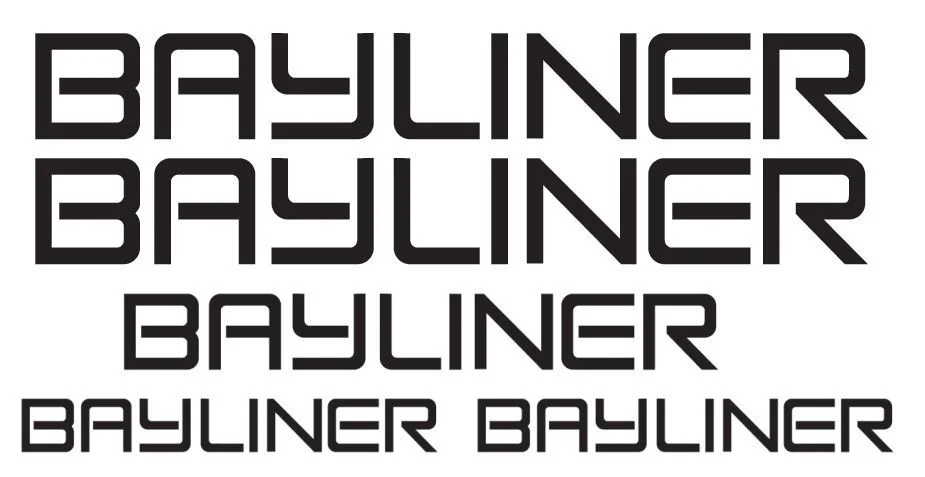 

For 1Set Bayliner Boat Decals Set Of 5 Bass Outboard Open Bow Wakeboard Fishing Car Styling