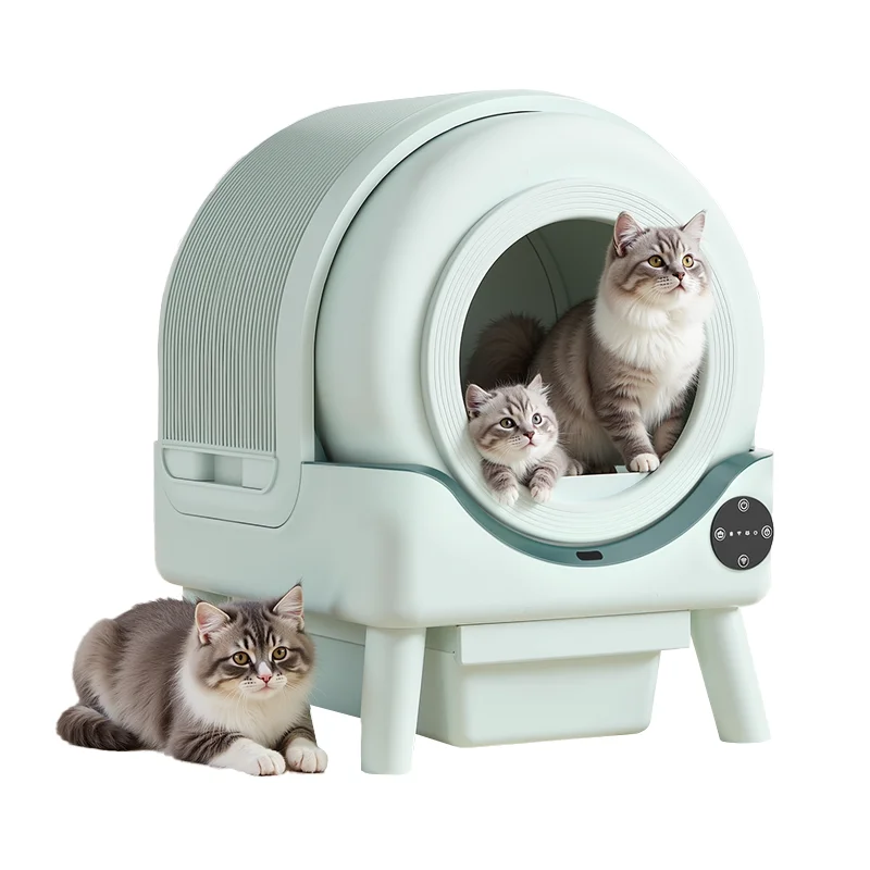 Pet Factory Big Tuya Wifi App Control Electric Intelligent Cat Toilet Smart Automatic Self Cleaning Cat Litter Box for Cats