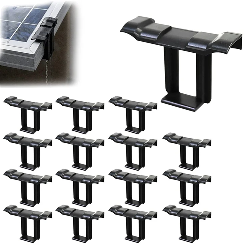 16pc 35mm Solar Panel Water Drainage Clips,PV Modules Clips for Water Drain Photovoltaic Panel Water Drain Clips