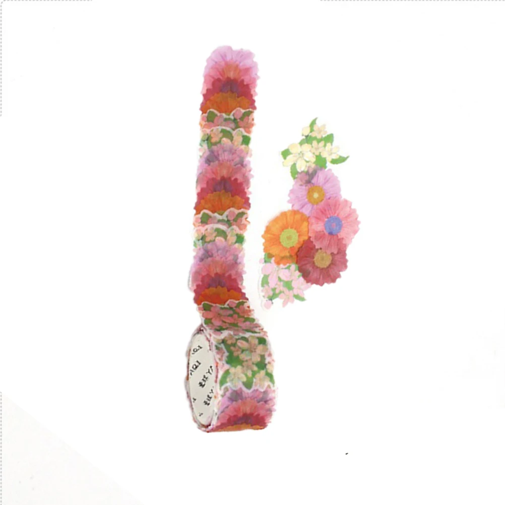 

Craft Stickers for Journaling Floral Washi Double Sided Ornament Tape Decorative Flower Petal