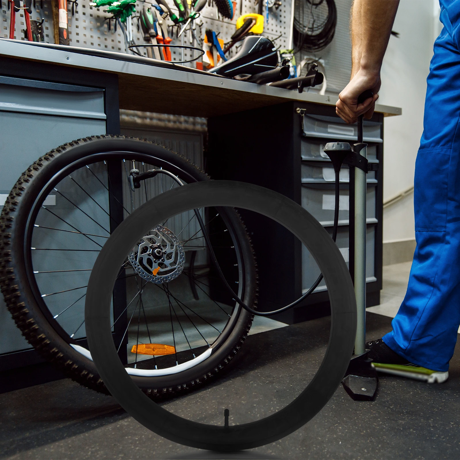 

Professional Bike Inner Tube Replacement Shock-Absorption Cycling Tube For Mountain Road Bikes Durable Outdoor Sports Use