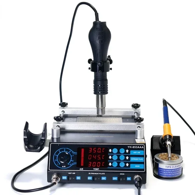 لحام مصلحة الارصاد الجوية الرقمية ديسولديرينغ الهواء الساخن التسخين المسبق محطة لحام إعادة العمل مبيعات ساخنة #2