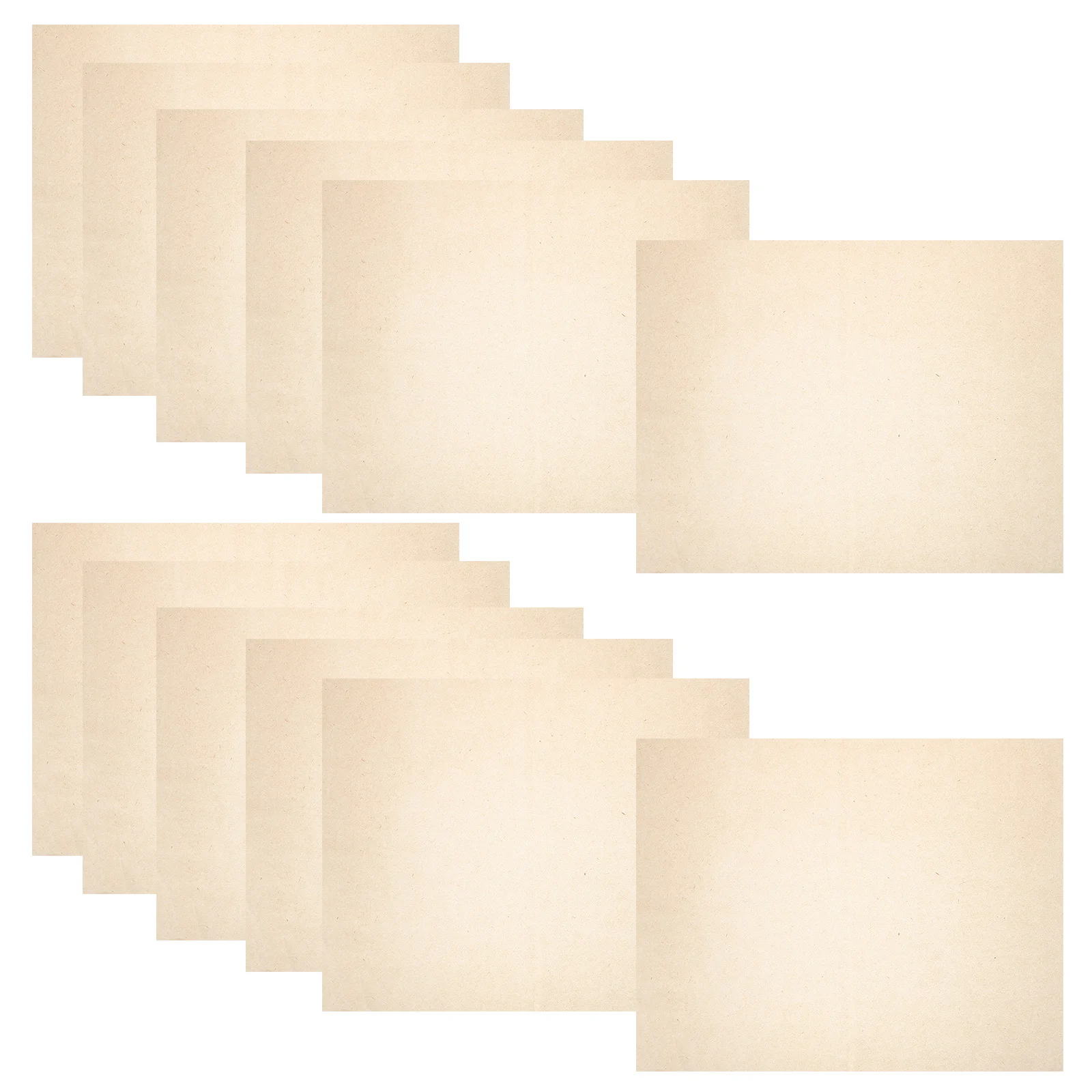 50Pcs Traditional Calligraphy Xuan Paper Semi Raw Handmade Rice Paper for Calligraphy Painting Practice