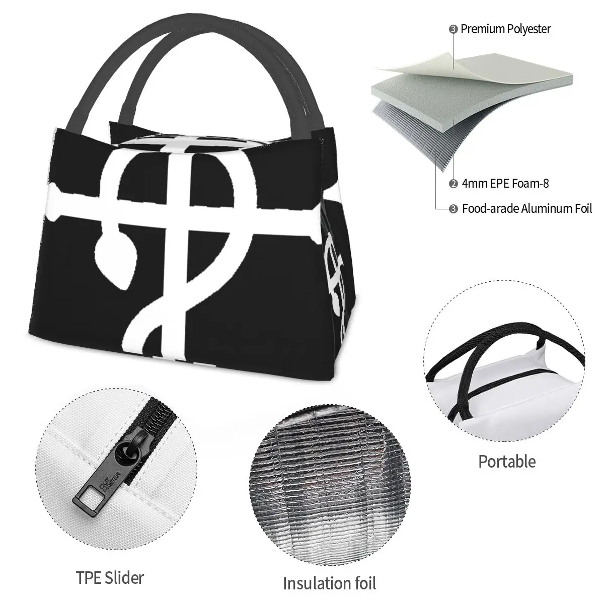 Fullmetal Alchemist Portable insulation bag for Cooler Thermal Food Office Pinic Container