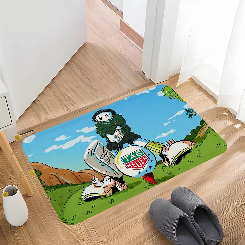 Golf Apparel Brand M-Malbon Floor Mat INS Style Soft Bedroom Floor House Laundry Room Mat Anti-skid Household Carpets