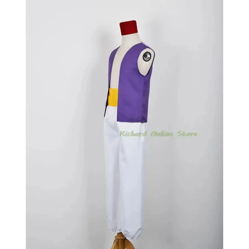 The Arabian Nights Aladdin Jafar Costume Cosplay Aldult Uomo Donna Halloween Mago Vestiti Vestito